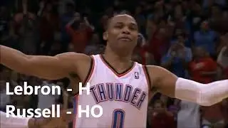 Lebron James and Russell Westbrook Play Horse