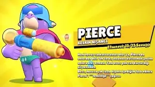 98. Karakterimiz PIERCE 🙃 ANA hesaba aldık☺ /Brawl stars