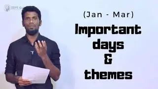 Important days with themes 2019 | (Jan-Mar) | Tricks to remember | Mr.Jackson
