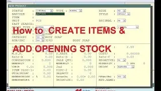 For beginners, how to add opening stock | How to create new items | Marg ERP9+ Accounting (HINDI)