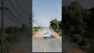 Cars vs Water Pit vs Bollards - BeamNG drive