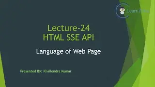 Lecture-24 HTML SSE API