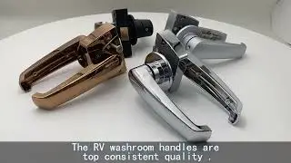 Caravan RV Toilet Washroom Bathroom Bed Room Matte Black Door Accessories Handle Knob Lever Lock