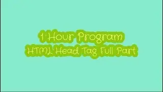 HTML-Head Tag Full Part