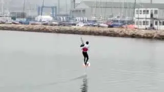 Kitefoiling at ISAF World Cup Weymouth in 4knots
