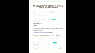 2025 CBC CERTIFIED BREASTFEEDING COUNSELOR ACTUAL EXAM WITH 120 QUESTIONS AND VERIFIED ANSWERSLATEST