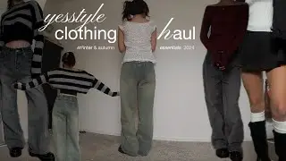 yesstyle clothing try on haul 🖇️ winter essentials, pinterest outfits, dream wardrobe