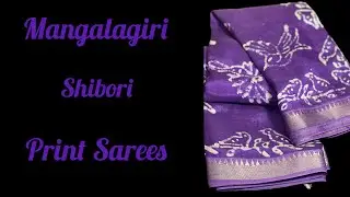 Mangalagiri Shibori Print Sarees | Tie-Dye Cotton Collection | Free Shipping India | Daaram Studio