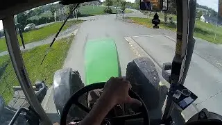 John Deere 8200 [GoPro, Driver View] | senáže 2019