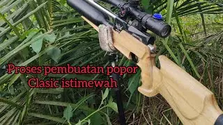 PEMBUATAN POPOR KAYU II  DENGAN ALAT MANUAL