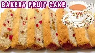 Fruit Cake Recipe Without Oven - Soft Bakery Style Cake - Tea Time Hit by (HUMA IN THE KITCHEN)