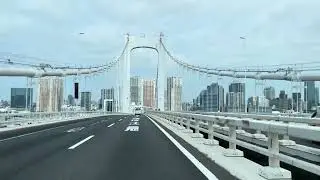 Two minute video of driving on the Rainbow Bridge Tokyo