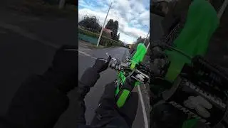 STREET KX💚  #kx450 #kawasaki #bikelife #bike #wheelie