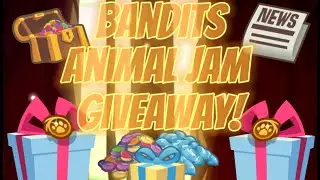 BANDITS GOLDEN PET TOKEN GIVEAWAY! | Bandits Animal Jam | ENDS AT 1.1K SUBS!