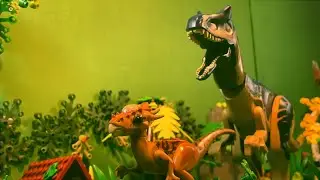 Allosaurus hunting .. Lego stopmotion