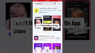 i can't find wombo ai on app Store