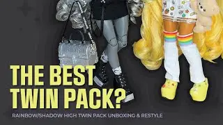 DOLL UNBOXING & RESTYLE - Sunny and Luna Madison Rainbow High Twin Pack
