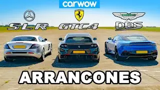 Mercedes SLR McLaren vs Ferrari GTC4 vs Aston DBS: ARRANCONES