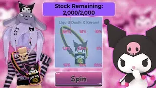 How to Get Kuromi x Liquid Death UGC! | Roblox My Hello Kitty Cafe Update | Riivv3r