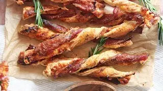 Gruyere Candied Bacon Twists