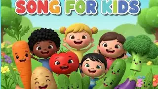 Veggie Song for Kids 🥕🍅 | Healthy Vegetables Nursery Rhymes