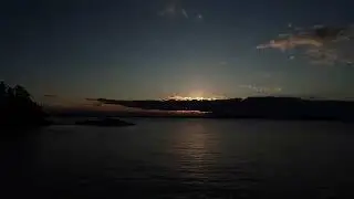 Namakan Lake Whiskey Point Sunset Timelapse August 9th 2025