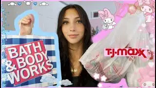 Christmas VLOG 1 | TJ max, Marshalls, Bath & Body Works Haul!!