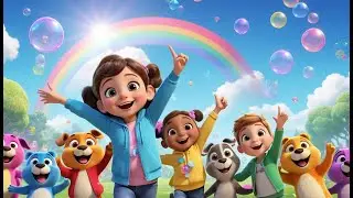 Counting Colors in the Rainbow Sky | Fun Learning Song for Kids | Bright Adventure Rhyme