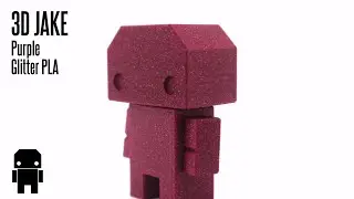 319 3D JAKE Purple Glitter PLA | 3D printed sample | #FilaMODE