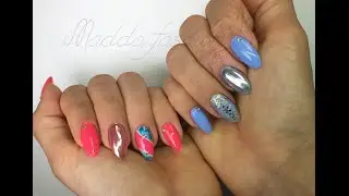 Nail Art: chromirror e fiore one move | Madda.fashion