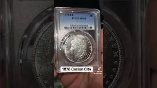 1878 CC MORGAN DOLLAR. #numismatics #morgandollar #youtubeshorts  #collectiblecoins #silver