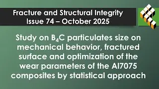 Study on B4C particulates size on mechanical behavior, fractured surface and optimization of the ...