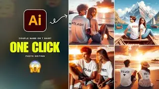 Instagram Viral Couple Custom Name On T Shirt Photo Editing |Just One Click Ai Couple Photo Editing