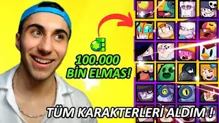 PARA BABASI OLDUM ! BRAWL STARS TÜM KARAKTERLERİ SATIN ALDIM ! battım