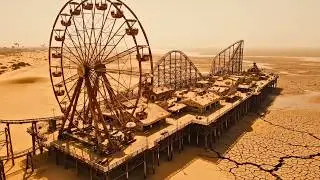 Journey Through a Sand-Drowned Megacity | Post-Apocalyptic Ambient Music & Cinematic Relaxation | 4K