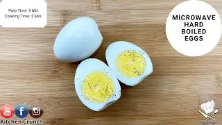 Microwave Hard Boiled Eggs #Shorts