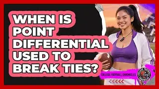 When Is Point Differential Used To Break Ties?