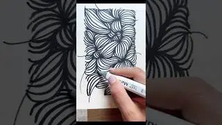 Back to basics #drawing #therapy #annatangles #zendoodles #tutorial #shorts #artdaily #doodleart