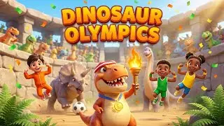 🏆 Dino Sports Day! T-Rex Exercise & Funny Races 🦖 Fun Kids Song 2026