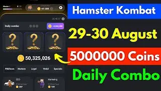 29 August daily combo | hamster kombat daily combo | 29 August daily combo hamster kombat