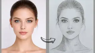 Realistic Portrait Drawing with Pencil | Loomis Method