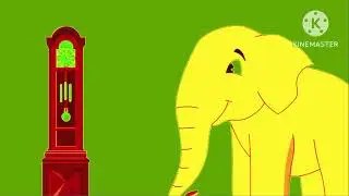 An elephant crash the clock🐘😱