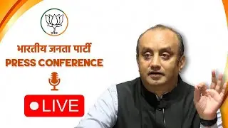 Media briefing by BJP National Spokesperson Dr. Sudhanshu Trivedi at party headquarters in New Delhi