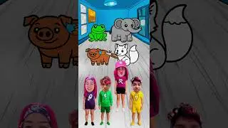 Qual &eacute; a Cor de Cada Animal? 🐘🦊🐷 Emilly Vick 🩷Ketlen😍Leozinho💡