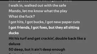 Kendrick Lamar -  squabble up (Lyrics)