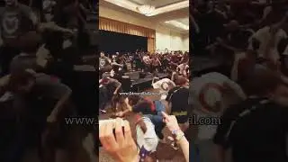 Amateur Moshpit Goes Psycho Lady In Pink Knockout 🤣 [ Wait For It ]