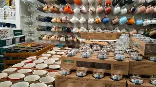 Velachery DMart ceramic collections|glassware collections|ceramic cups|snacks plates|glass container