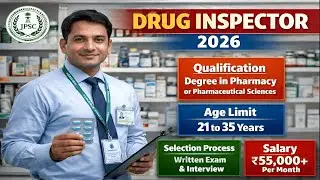 JPSC Drug Inspector 2026 | All Updates