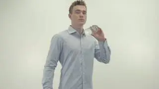 Threadsmiths Stain-Resistant Blue Shirt Vs Water