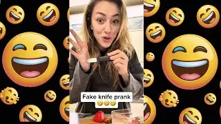 В тренде 🔥 Поддельный розыгрыш с ножом над моим мужем &mdash; его реакция была БЕЗУМНОЙ 🤣 подборка тик ток